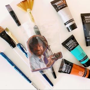 Bob Ross Hanging Car Ornament